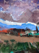 Original 11x11" Paul Zimmerman "Comes The Night" Painting - view 3