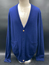 Qi Women's Button Front Cashmere Sweater, XL