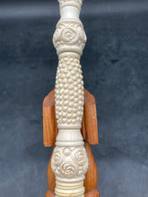 Vintage 28" Multi-Piece Meerschaum Sultan Pipe w/ Stand, Unsmoked
