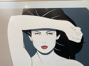 Patrick Nagel Classic Visions "Yellow Dress" Lithograph Poster, Framed