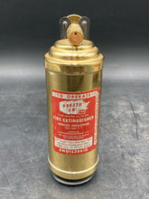 Vintage Merlite Industries Presto Brass Mini Fire Extinguisher w/ Bracket