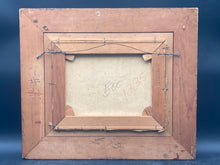 Artist Signed Mid Century Autumn Woods Landscape Painting, Framed