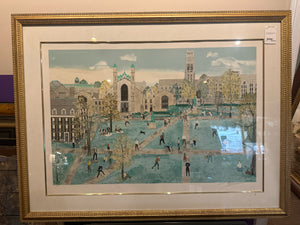 Old Campus at Yale | Will Moses (Signed A/P, 38½"×29", Lithograph)