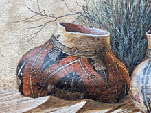 Bobby Johnson Signed Navajo Still Life Sand Painting