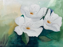 Artist Signed Original Hibiscus Flower Watercolor Painting