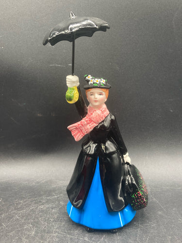 Disney Mary Poppins Japanese Porcelain Figure W/ Umbrella