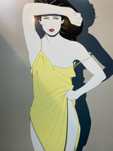 Patrick Nagel Classic Visions "Yellow Dress" Lithograph Poster, Framed
