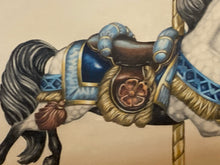 Suzy Leeja Carrington Signed Original Carousel Horse Painting