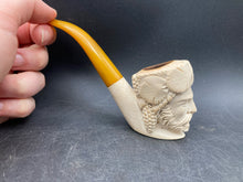 Vintage Hand Carved Meerschaum Sultan Pipe