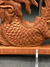 13" Chinese Camphor Wood Dragon Carving