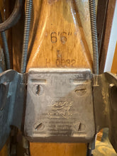 Antique Alpine Snow Skis with Bamboo Poles