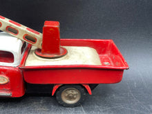 Vintage SSS Japan Tin Litho Friction Wrecker Tow Truck Toy