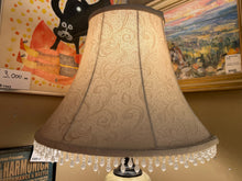 Metal Lamp With Marble Accent