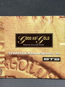 Vintage STS Good As Gold Connecting Set Of Two Phone Cards