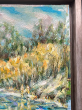 Framed 23x30" Ivan Shapoval "On Psla Landscape" Painting