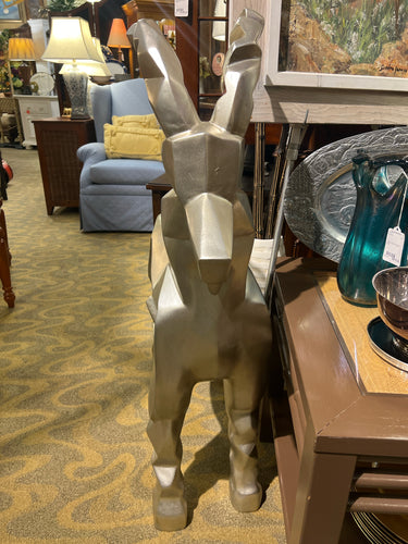 Abstract Silver Goat