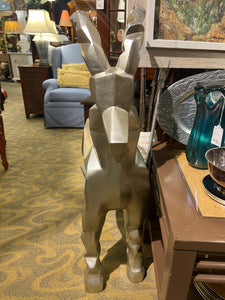 Abstract Silver Goat