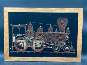 Steampunk Copper Wire Locomotive Art