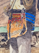 E.A. Evans Signed Native American Watercolor Painting