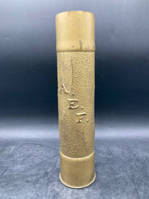 Antique WWI Trench Art Artillery Shell Vase AEF