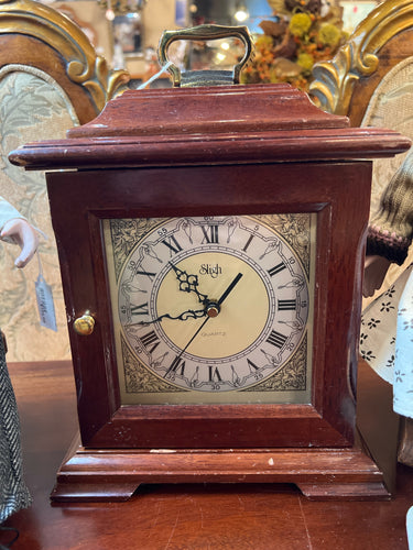 Vintage Sligh Mantle Jewelry Box Clock