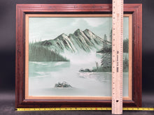 Bailey Signed Original Mountain Lake Landscape Oil Painting