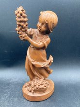 Kunstgewerbe Drechslerei Wooden Folk Art Wine Maker Figire