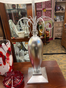 Silver Tone Lamp