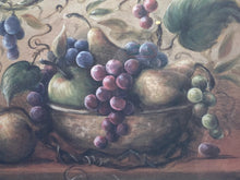 "Vineyard Blessings" Lisa White Fruit Bowl Still Life Print, Framed
