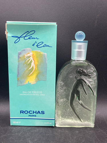 Fleur D'Eau By Rochas 100ml Spray Perfume W/ Box, Rare (Damaged Box)