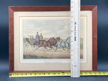 Vintage Currier & Ives "Four-In-Hand" Reproduction Lithograph