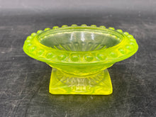Boyd's Vaseline Footed Candy Dish