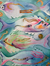 Aimee Trayser Signed Limited Edition "Fish x4" Framed Lithograph