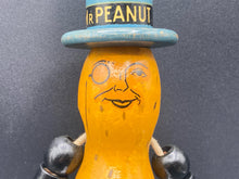 Antique 1930's Wooden Articulated Mr. Peanut Advertising Figure