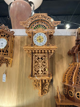27" Hand Made Fretwork Wooden Scroll Wall Clock