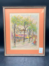 Artist Signed Artist Proof French Cafe Scene Framed Lithograph