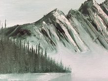 Bailey Signed Original Mountain Lake Landscape Oil Painting
