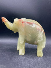 Hand Carved 6" Jade Elephant Figurine