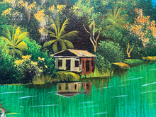 Original W.Black Signed Original Impressionst Jamaican Lagoon Landscape Painting