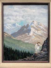 Original Alaskan Artist Martin L. Baumes Dall Sheep Framed Painting.