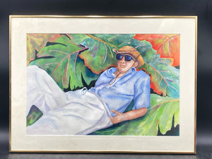 Pamela Bleakney Signed Original "Howard" Watercolor Painting
