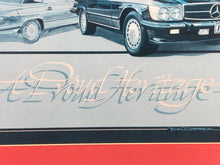 Vintage Mercedes-Benz SL Class "A Proud Heritage" Art Poster, Framed