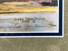 Linda Storm Secora Signed Limited Edition "The Big Smoke" Framed Lithograph