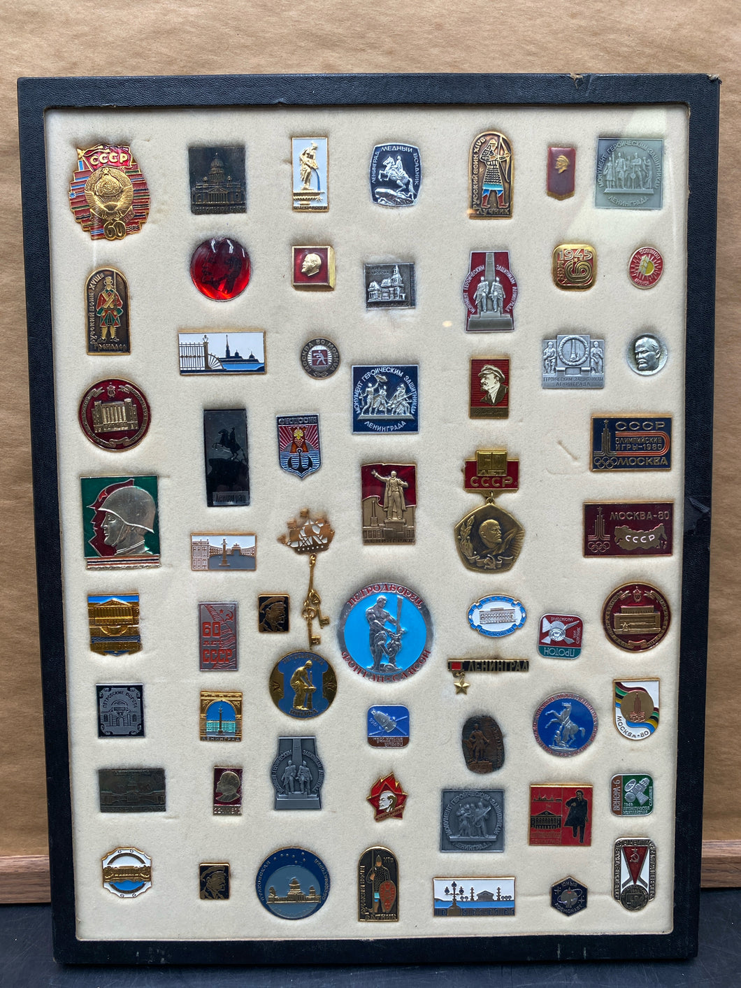Collection of 60 USSR / Soviet Union Pins