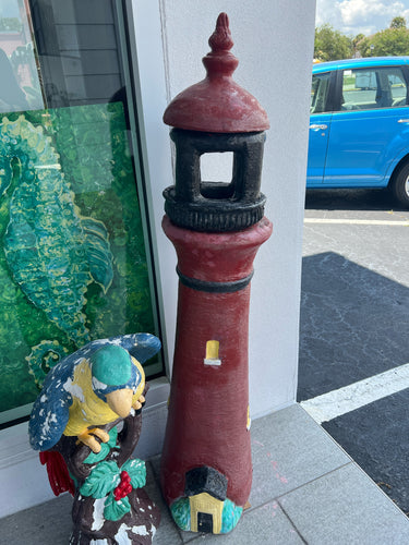 Red Concrete Lighthouse