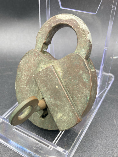 Antique Wilson Bohannan Padlock With Key