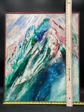 Original Aritst Signed Abstract Mountain Painting On Canvas