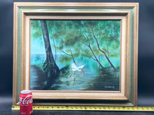 Original E. Wilson Sanders 16x20" Flordia Egret Painting