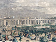 Vintage "View Of The Chateau Trianon Palace Versailles" Print, Framed - view 2