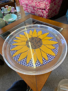 6pc Plastic Sunflower Bar Patio Set